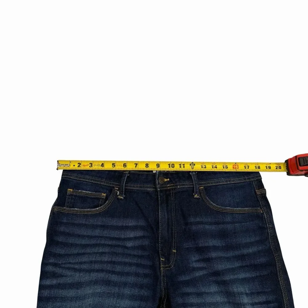 Jordache Vintage Mens Jeans Horse Cowboy 36x32 Distressed‎ Blue Denim Taper